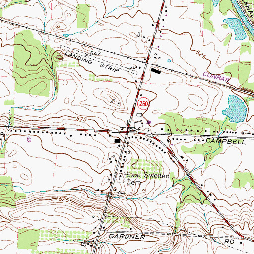 Topographic Map of School Number 6 (historical), NY