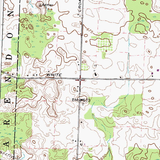 Topographic Map of School Number 7 (historical), NY