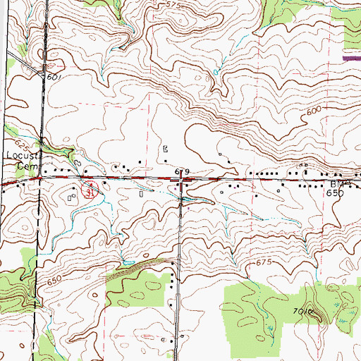 Topographic Map of School Number 8 (historical), NY