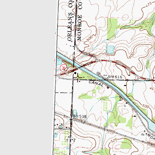 Topographic Map of School Number 9 (historical), NY