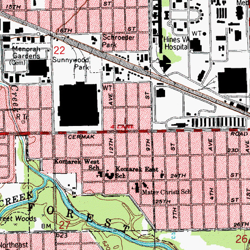 Topographic Map of Christ Way Ministries, IL
