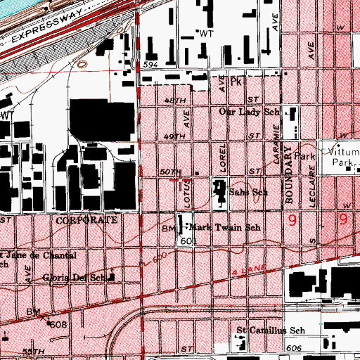 Topographic Map of Apostolic Lighthouse, IL