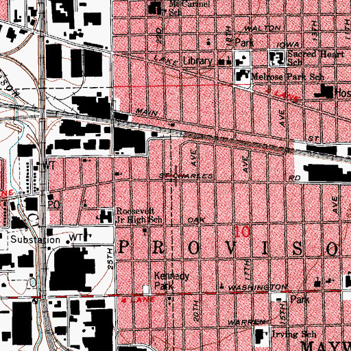 Topographic Map of Glory Tabernacle Church, IL