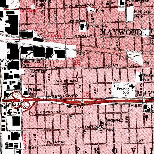 Topographic Map of Life Harvest Christian Center, IL