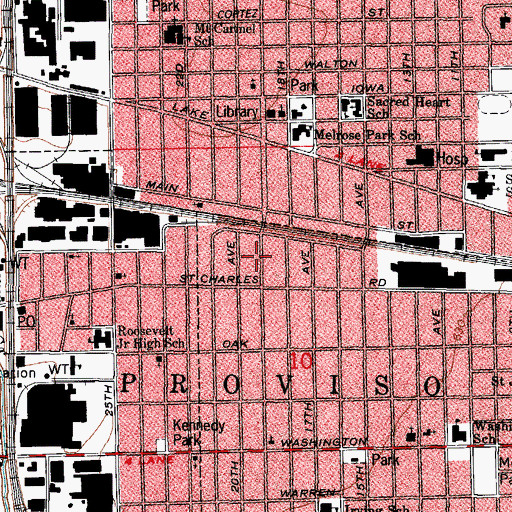 Topographic Map of New Alpha Missionary Baptist Church, IL