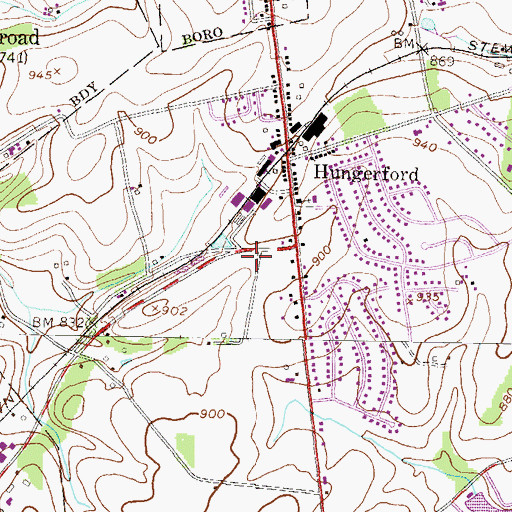 Topographic Map of Southern York County Library, PA