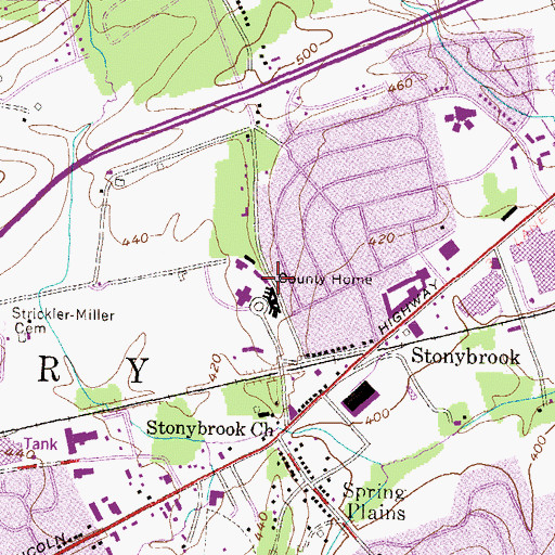 Topographic Map of Technology Training Center, PA