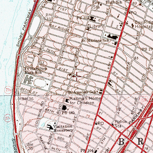 Topographic Map of Horizon Christian Fellowship Church, NY