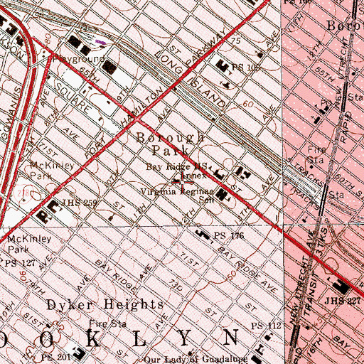 Topographic Map of Coptic Orthodox Church of Saint George, NY