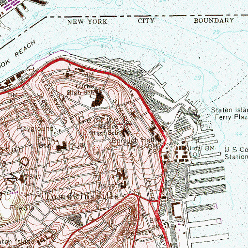 Topographic Map of Nicholas Lia Memorial Park, NY