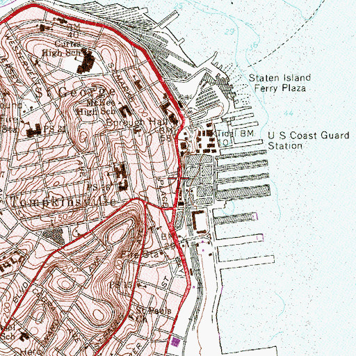 Topographic Map of Richmond Welfare Center, NY