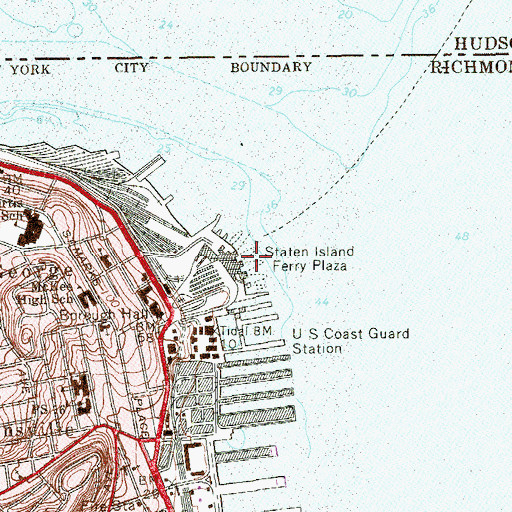 Topographic Map of Slip Number 5, NY