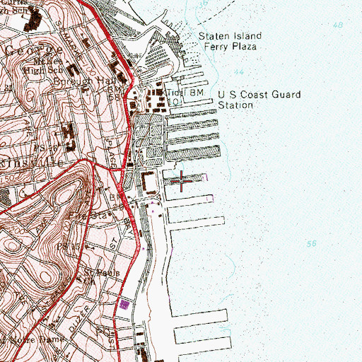 Topographic Map of George Cromwell Center, NY
