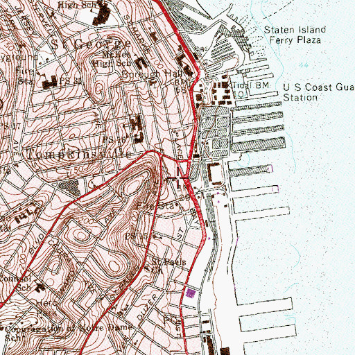 Topographic Map of Bethel Community Church, NY