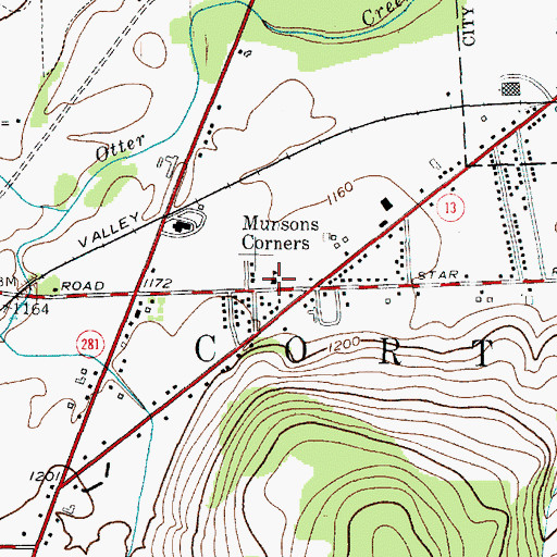 Topographic Map of School Number 17 (historical), NY