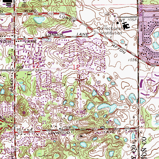 Topographic Map of Mailand Park, MN