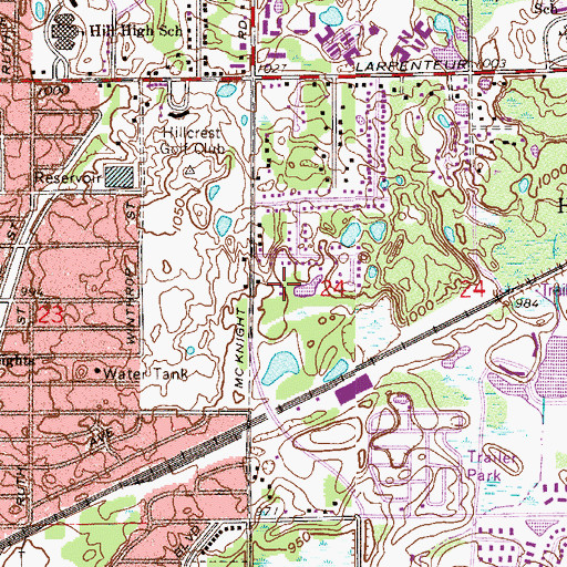 Topographic Map of Nebraska Park, MN