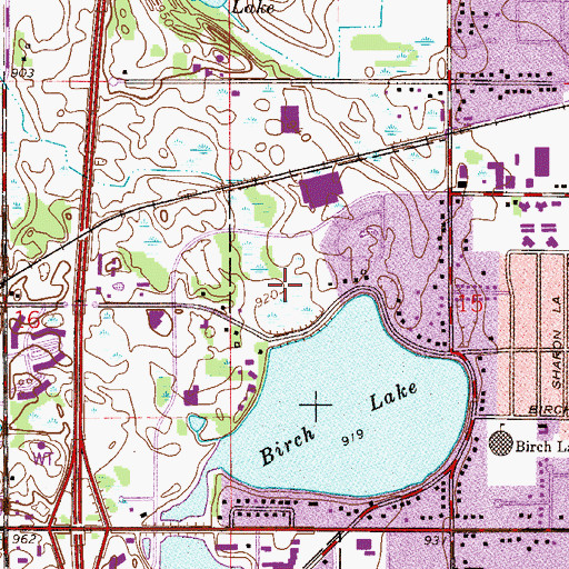 Topographic Map of Rotary Park, MN