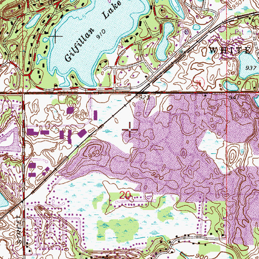 Topographic Map of Morningside Park, MN