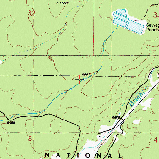 Topographic Map of Sewer Number Two Tank, AZ