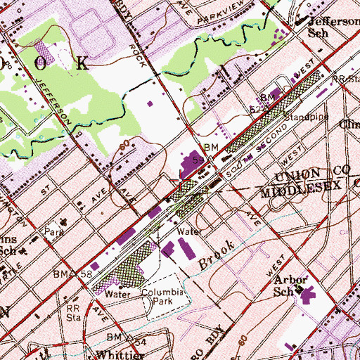 Topographic Map of Church of Jesus Christ of Latter Day Saints, NJ