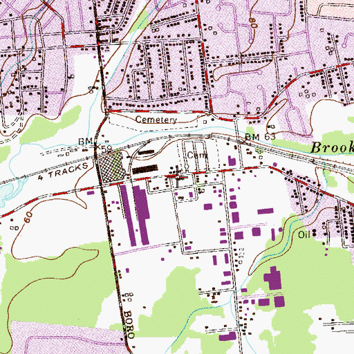 Topographic Map of Rescue House of Prayer, NJ