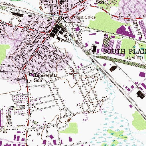 Topographic Map of Nativity of the Blessed Vrigin Church, NJ