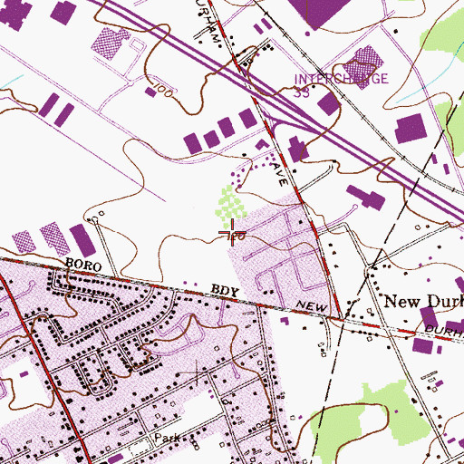 Topographic Map of Shadyside Park, NJ