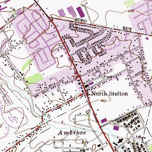 Topographic Map of International Church of Jesus, NJ
