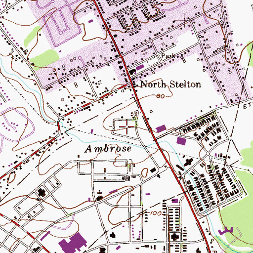 Topographic Map of Fairway Golf Course, NJ