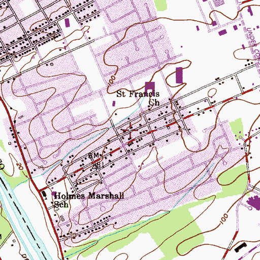 Topographic Map of Macedonia Freewill Baptist Church, NJ