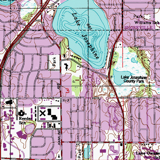 Topographic Map of Cottontail Park, MN