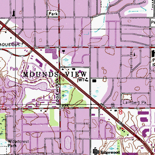 Topographic Map of City Hall Park, MN