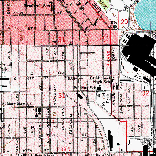 Topographic Map of Brothers in Christ Ministries, IL