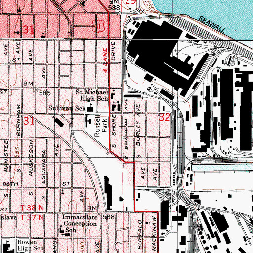 Topographic Map of Star of Faith Church, IL