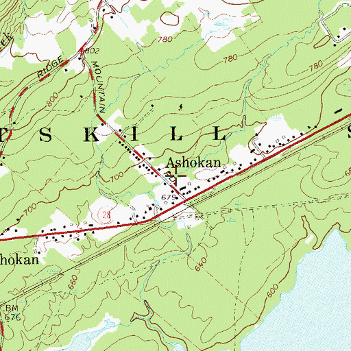 Topographic Map of Ashokam School (historical), NY