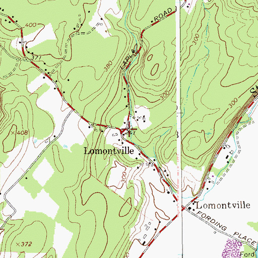 Topographic Map of Lomontville School (historical), NY