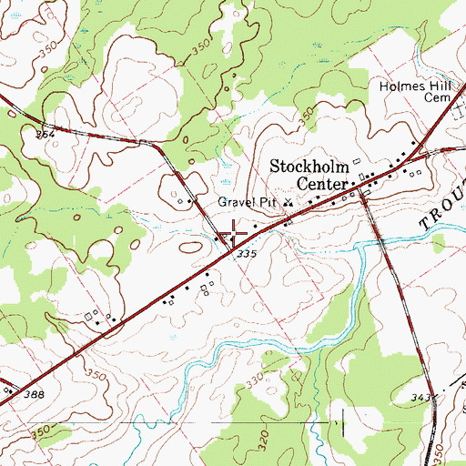Topographic Map of School Number 2 (historical), NY