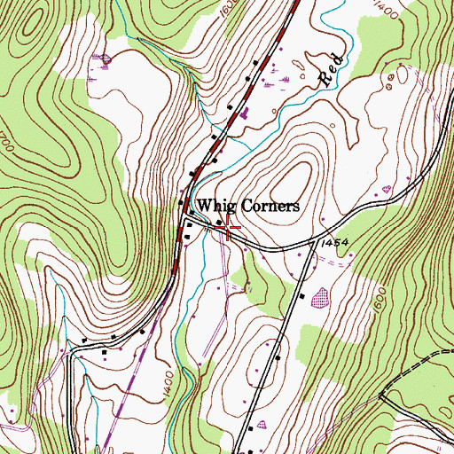 Topographic Map of School Number 6 (historical), NY