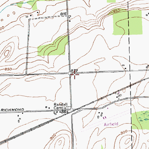 Topographic Map of School Number 3 (historical), NY