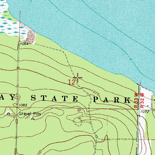 Topographic Map of Lady's-slipper Campground, MN
