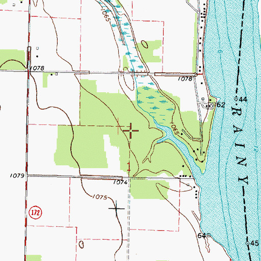 Topographic Map of Oak Harbor Golf and Tennis Club, MN