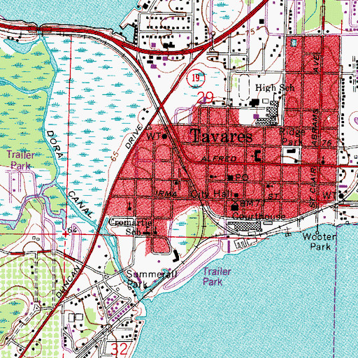 Topographic Map of Saint John Free Methodist Church, FL