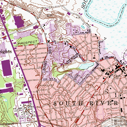 Topographic Map of Escola Infante D Henrique School, NJ