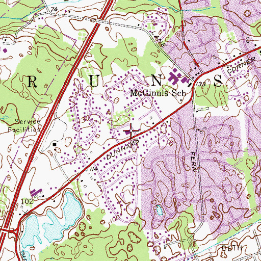 Topographic Map of Church of Jesus Christ of Latter Day Saints, NJ