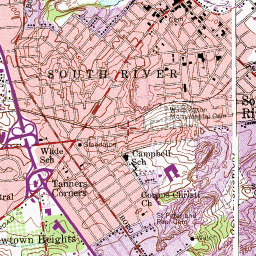 Topographic Map of First Russian Baptist Church, NJ