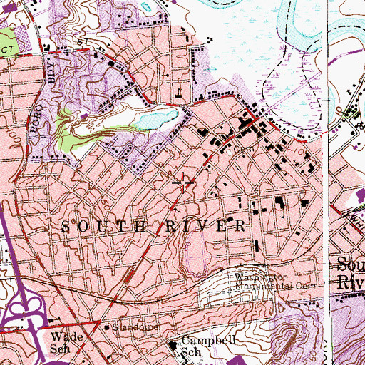 Topographic Map of Redentor Presbyterian Church, NJ