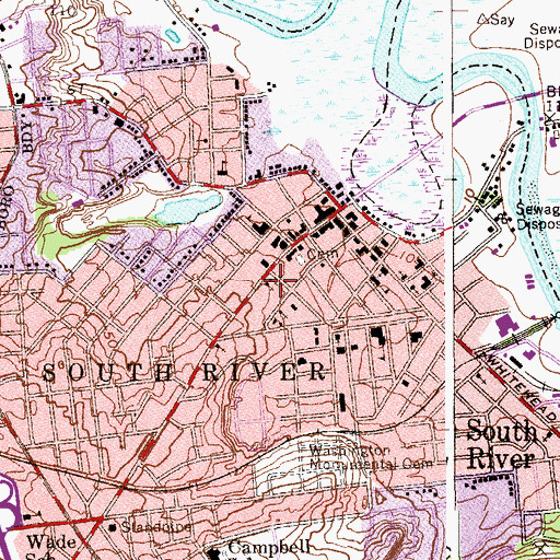 Topographic Map of Congregation Anshe Emethodist, NJ