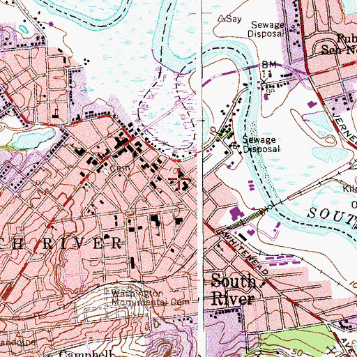 Topographic Map of Igreja Batista Missionaria, NJ