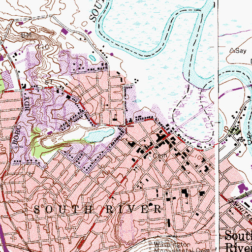 Topographic Map of First Reformed Church, NJ
